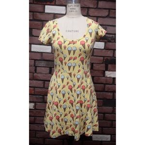 Ice Cream Print Jersey Dress